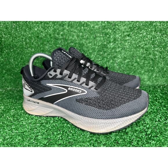 Brooks Women’s Levitate 6 Neutral Running Shoe Black Pearl White Size 8 - Picture 1 of 8